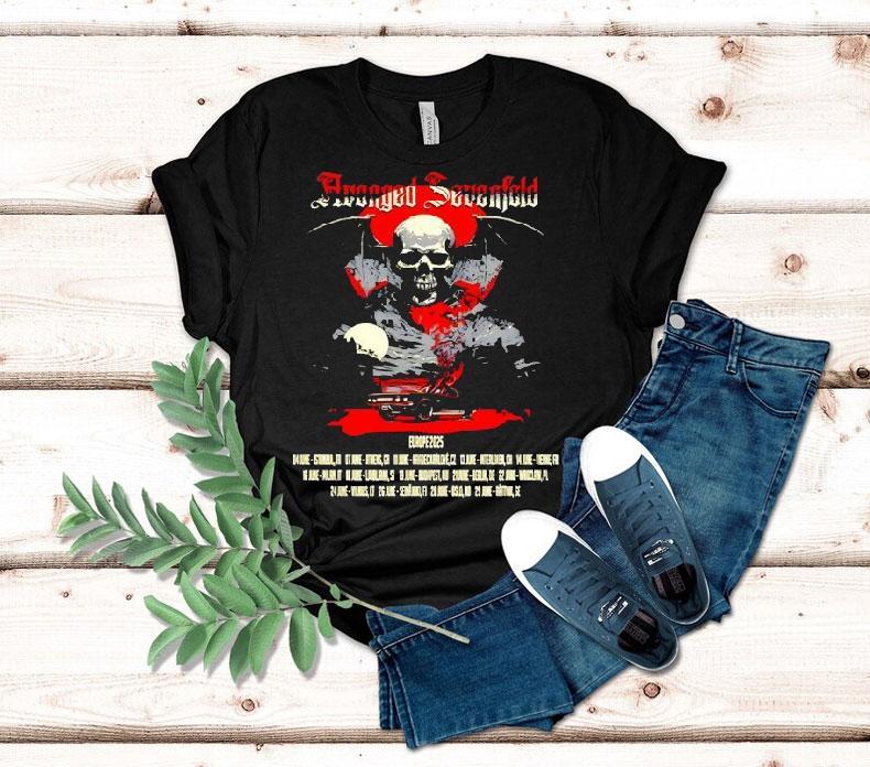 Avenged Sevenfold June 11 2025 Hradec Krlov Cz Rock For People Shirt Avenged Sevenfold June 11 2025 Hradec Krlov Cz Rock For People Shirt