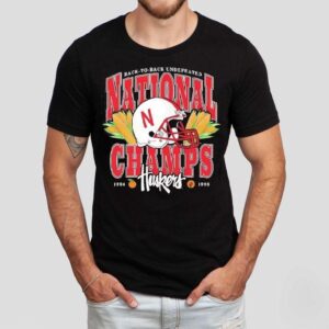Back To Back Undefeated National Champs Nebraska Cornhuskers 1994 1995 Shirt