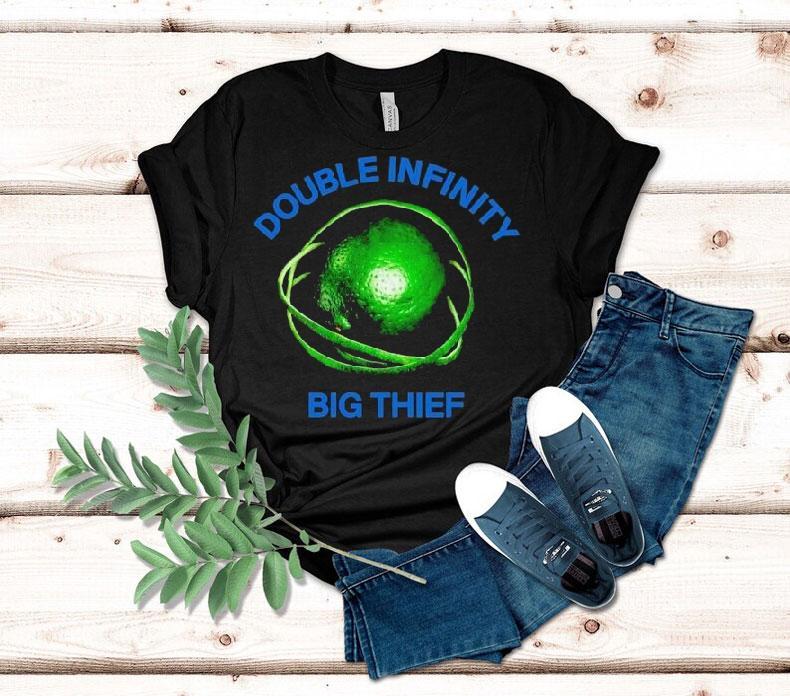 Big Thief Double Infinity Lime Shirt Big Thief Double Infinity Lime Shirt