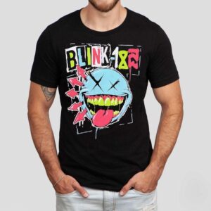 Blink-182 Green Th Smile Logo Shirt Blink-182 Green Th Smile Logo Shirt