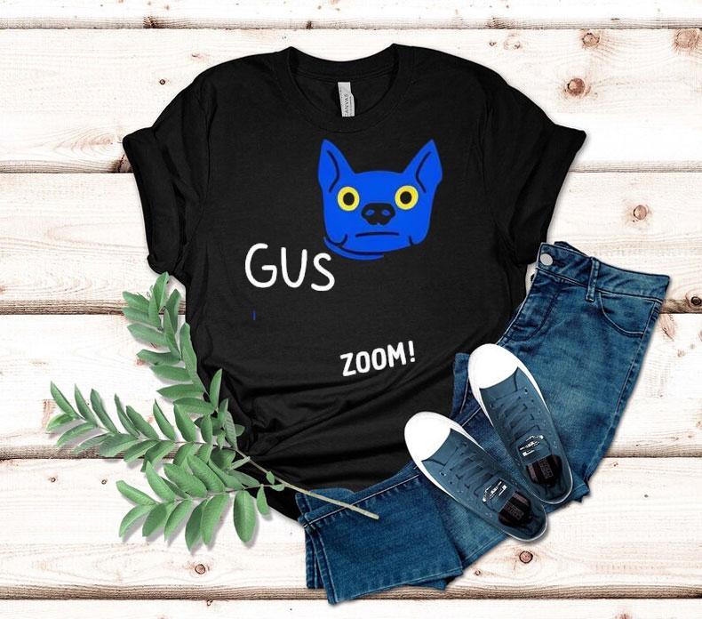 Blue Dog Cartoon Gus Zoom Shirt Blue Dog Cartoon Gus Zoom Shirt