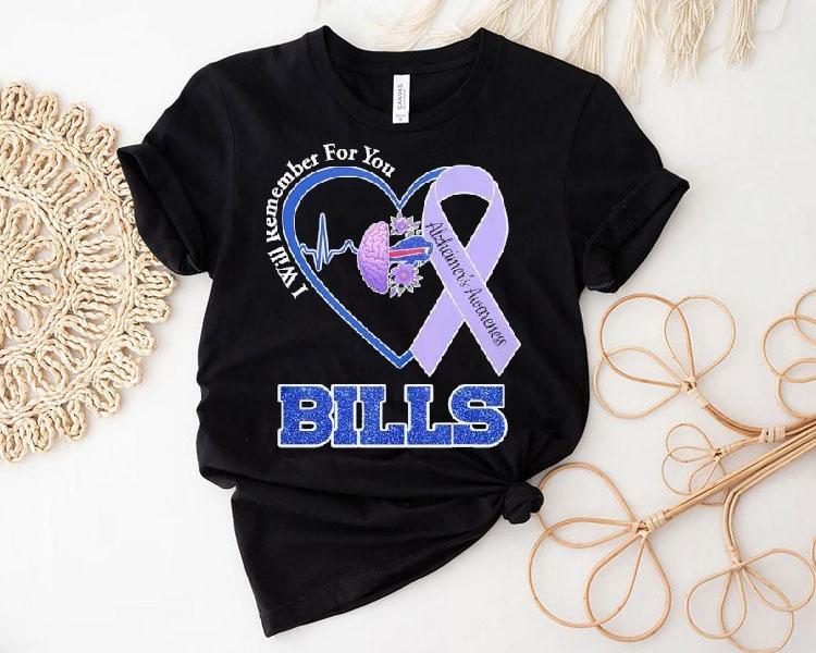 Buffalo Bills I Will Remember For You Alzheimer’s Awareness Heartbeat Shirt Buffalo Bills I Will Remember For You Alzheimer’s Awareness Heartbeat Shirt