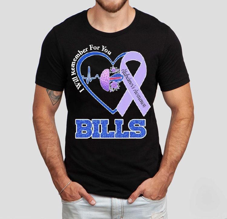 Buffalo Bills I Will Remember For You Alzheimer’s Awareness Heartbeat Brain Shirt Buffalo Bills I Will Remember For You Alzheimer’s Awareness Heartbeat Brain Shirt