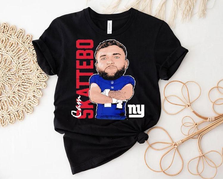 Cam Skattebo New York Giants Catoon Shirt Cam Skattebo New York Giants Catoon Shirt