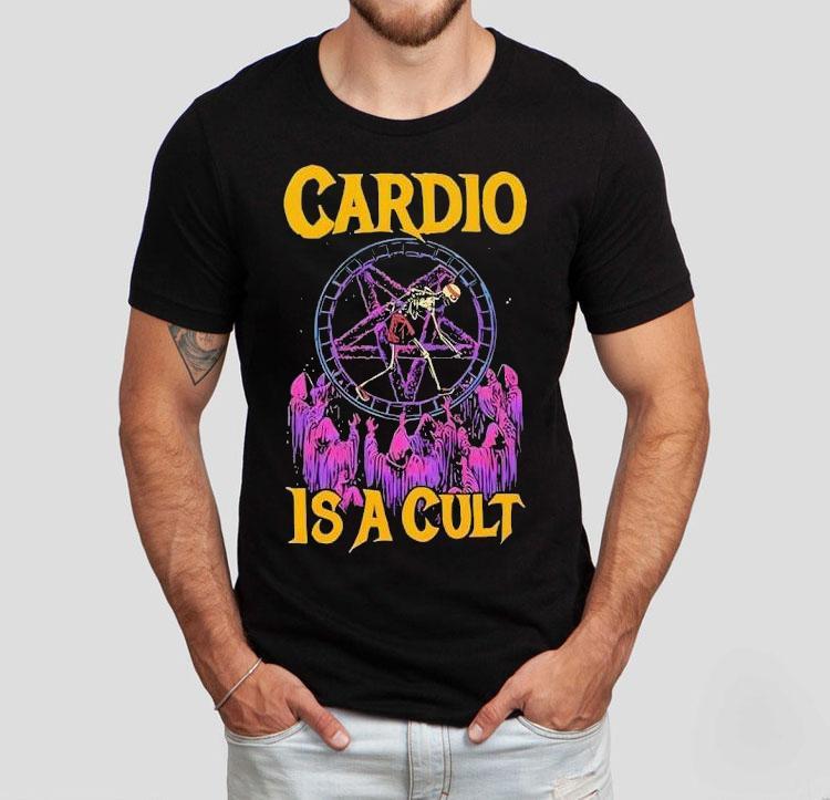 Cardio Is A Cult Yellow Shirt Cardio Is A Cult Yellow Shirt
