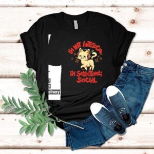 Cat I’m Just Selectively Social I’m Selective Social Shirt
