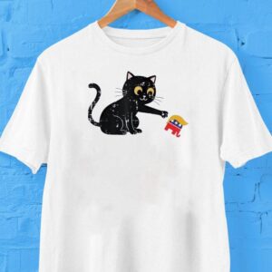 Cat Tipping Elephant Protest Trump Shirt