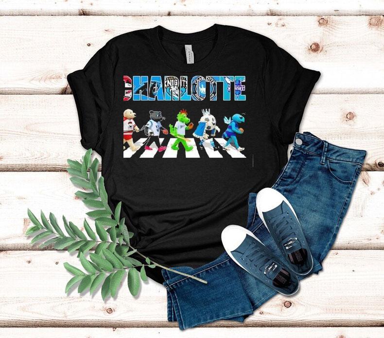 Charlotte Sports Team Mascot Abbey Road Shirt Charlotte Sports Team Mascot Abbey Road Shirt
