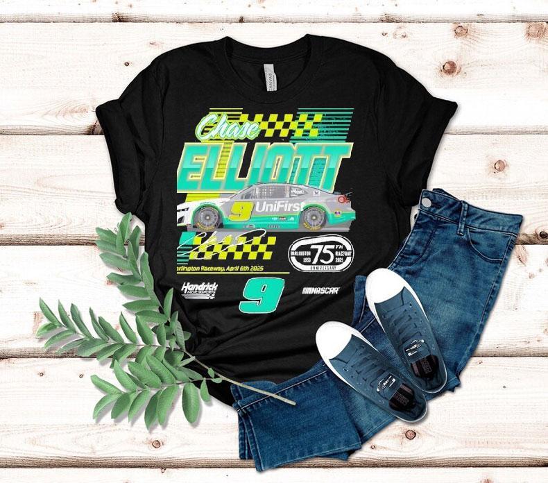 Chase Elliott #9 Unifirst Darlington Throwback Signature Shirt Chase Elliott #9 Unifirst Darlington Throwback Signature Shirt