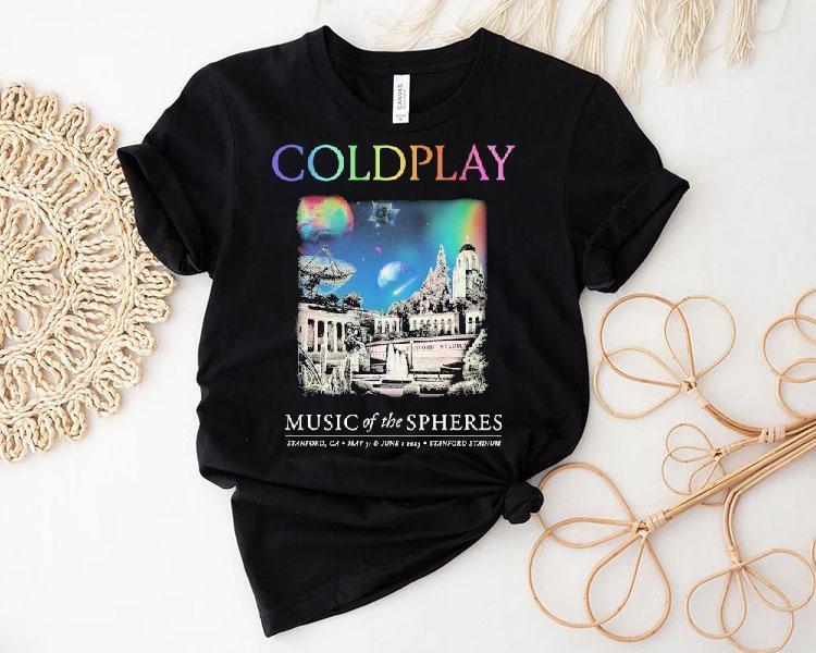Coldplay Stanford Stadium Ca May 31 June 1 2025 Music Of The Spheres World Tour 2025 Shirt Coldplay Stanford Stadium Ca May 31 June 1 2025 Music Of The Spheres World Tour 2025 Shirt