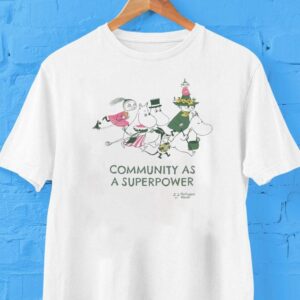 Community As A Superpower Refugee Week X Moomin Shirt Community As A Superpower Refugee Week X Moomin Shirt