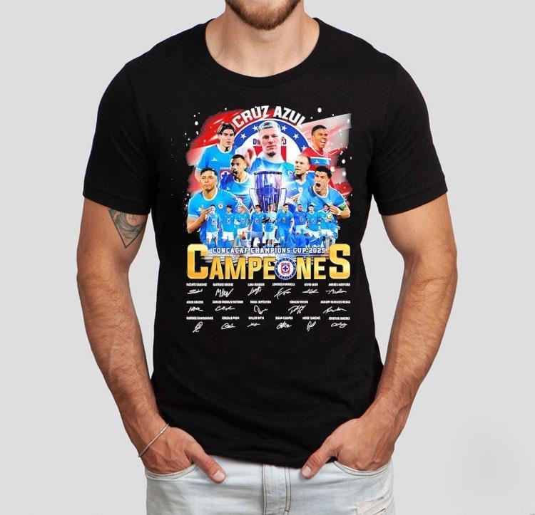 Cruz Azul Fc 2025 Concacaf Champions Cup Campeones Signatures Shirt Cruz Azul Fc 2025 Concacaf Champions Cup Campeones Signatures Shirt
