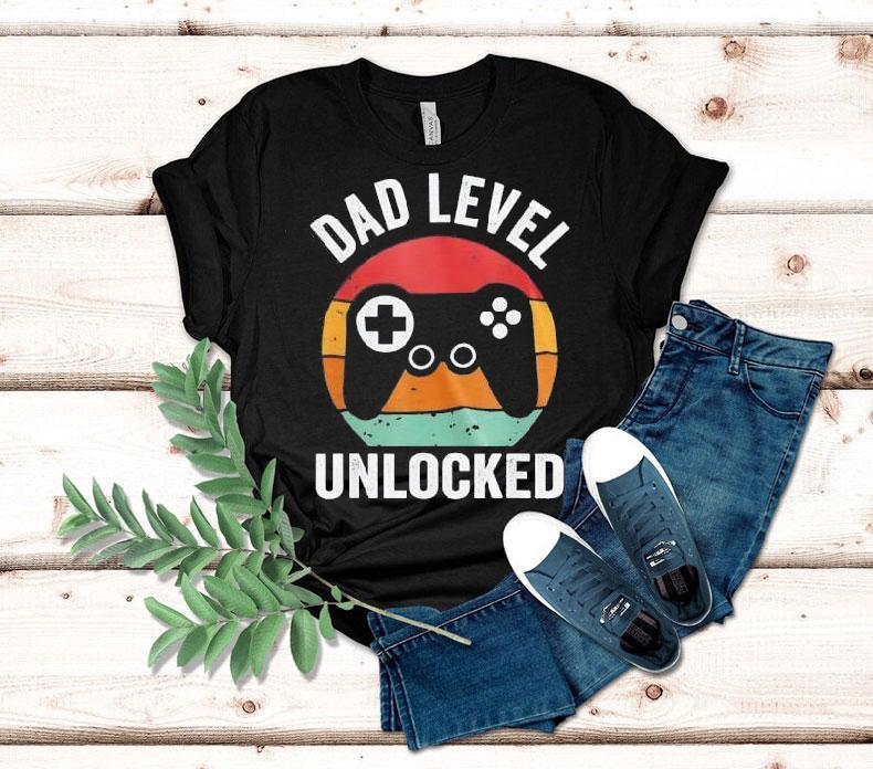 Dad Level Unlocked Video Game Shirt Dad Level Unlocked Video Game Shirt