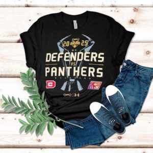 Dc Defenders Vs. Michigan Panthers Ufl United Football League 2025 Ufl Championship Game Trophy Shirt Dc Defenders Vs. Michigan Panthers Ufl United Football League 2025 Ufl Championship Game Trophy Shirt