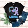 Detroit Lions I Will Remember For You Alzheimer’s Awareness Heartbeat Shirt