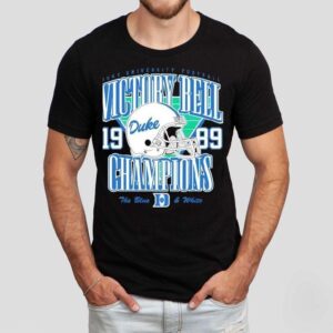 Duke Football Helmet 1989 Victory Bell Champions Shirt Duke Football Helmet 1989 Victory Bell Champions Shirt