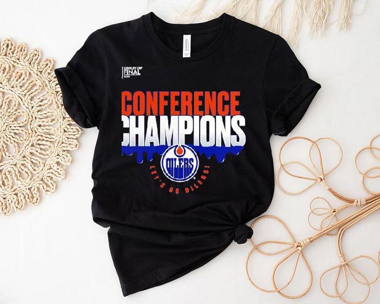 Edmonton Oilers 2025 Stanley Cup Final Western Conference Champions Let’s Go Oilers Shirt Edmonton Oilers 2025 Stanley Cup Final Western Conference Champions Let’s Go Oilers Shirt