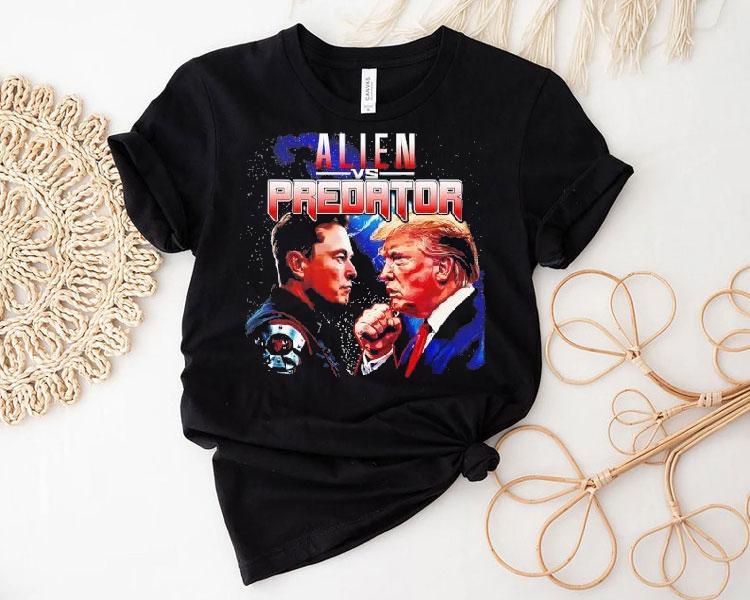 Elon Musk Vs Donald Trump As Alien Vs Predator Shirt Elon Musk Vs Donald Trump As Alien Vs Predator Shirt