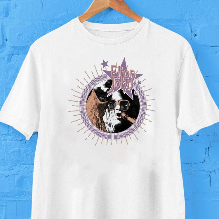 Elton John Gybr Sunburst Piano Frame Photo Shirt Elton John Gybr Sunburst Piano Frame Photo Shirt