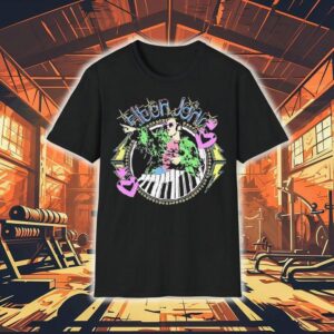 Elton John Threshold Piano Hearts Shirt
