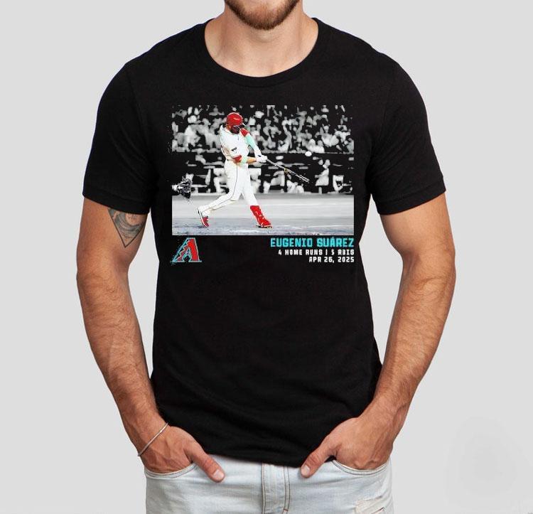 Eugenio Suarez Arizona Diamondbacks Baseball 2025 Photo Shirt Eugenio Suarez Arizona Diamondbacks Baseball 2025 Photo Shirt