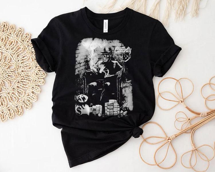 Fb County Smoking Skeleton Heavy Hard Shirt Fb County Smoking Skeleton Heavy Hard Shirt