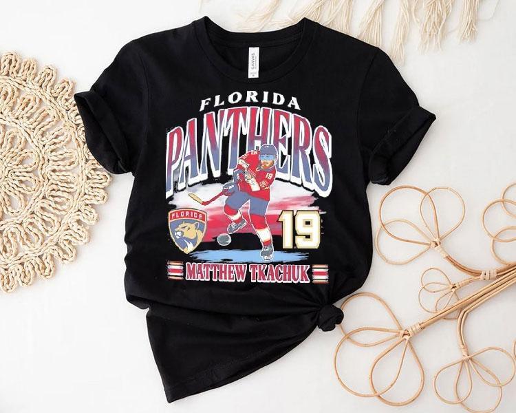 Florida Panthers Hockey Matthew Tkachuk 19 Cartoon Shirt Florida Panthers Hockey Matthew Tkachuk 19 Cartoon Shirt