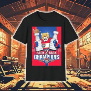 Florida Panthers Mascot Back 2 Back Stanley Cup Champions 2025 Shirt Florida Panthers Mascot Back 2 Back Stanley Cup Champions 2025 Shirt