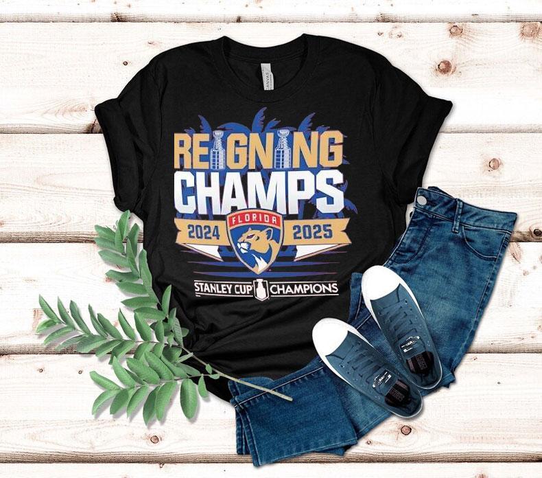 Florida Panthers Reigning Champs 2024 2025 Stanley Cup Final Shirt Florida Panthers Reigning Champs 2024 2025 Stanley Cup Final Shirt