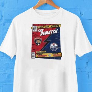 Florida Panthers Vs Edmonton Oilers Stanley Cup Final The Rematch 2025 Comic Shirt Florida Panthers Vs Edmonton Oilers Stanley Cup Final The Rematch 2025 Comic Shirt