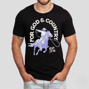 For God Country Est 1776 Cowboy Rodeo Wetern Shirt For God Country Est 1776 Cowboy Rodeo Wetern Shirt