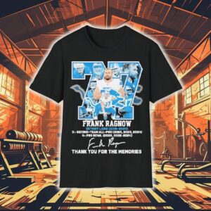 Frank Ragnow Detroit Lions 2018 2024 Thank You For The Memories Signature Shirt Frank Ragnow Detroit Lions 2018 2024 Thank You For The Memories Signature Shirt
