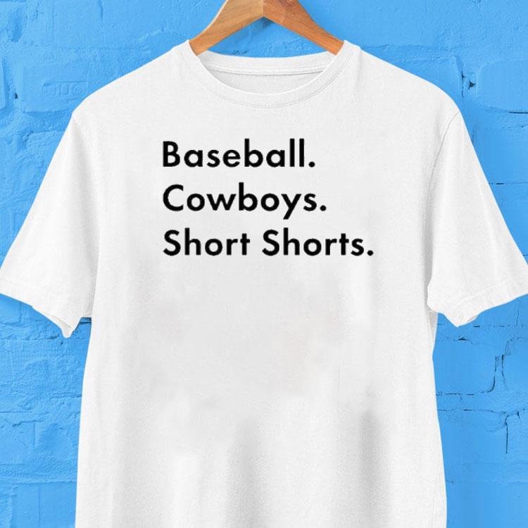 Garett Delano Baseball. Cowboys. Short Shorts Shirt Garett Delano Baseball. Cowboys. Short Shorts Shirt