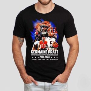 Germaine Pratt Cincinnati Bengals 2019-2024 Signature Thank You For The Memories Shirt Germaine Pratt Cincinnati Bengals 2019-2024 Signature Thank You For The Memories Shirt