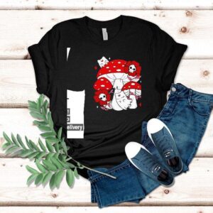 Ghost Cat And Mushrooms Shirt