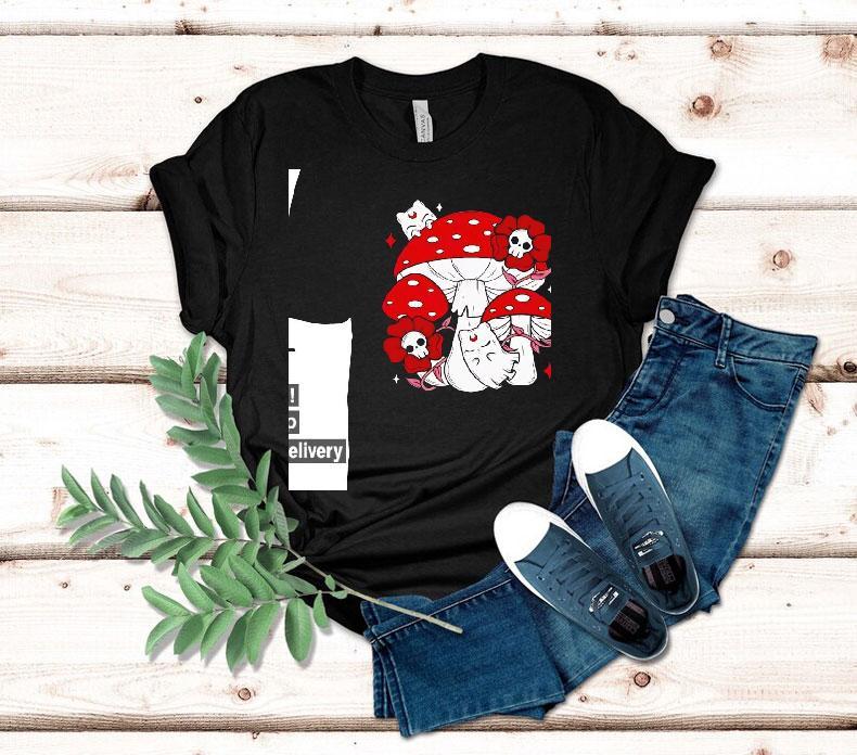 Ghost Cat And Mushrooms Shirt Ghost Cat And Mushrooms Shirt