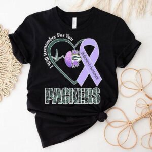 Green Bay Packers I Will Remember For You Alzheimer’s Awareness Heartbeat Brain Shirt Green Bay Packers I Will Remember For You Alzheimer’s Awareness Heartbeat Brain Shirt