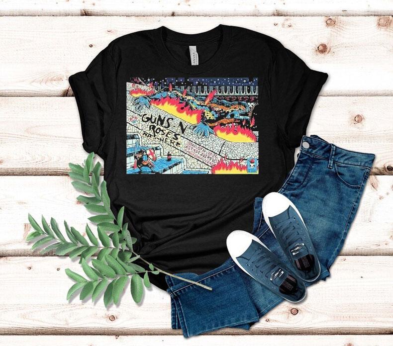 Guns N Roses In Barcelona At Estadi Olimpic Lluis Companys 9 Jun 2025 Shirt Guns N Roses In Barcelona At Estadi Olimpic Lluis Companys 9 Jun 2025 Shirt