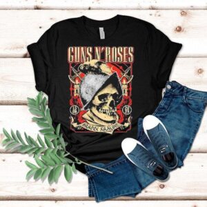 Guns N Roses Tour At Hradec Krlov In Czech Republic On June 15 2025 Skull Axe Shirt