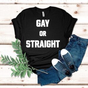 Hevenshe Wearing Gay Or Straight Shirt