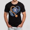 Houston Astros Caring Hearts Nurse Stethoscope Shirt