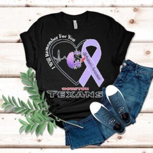 Houston Texans I Will Remember For You Alzheimer’s Awareness Heartbeat Brain Shirt Houston Texans I Will Remember For You Alzheimer’s Awareness Heartbeat Brain Shirt