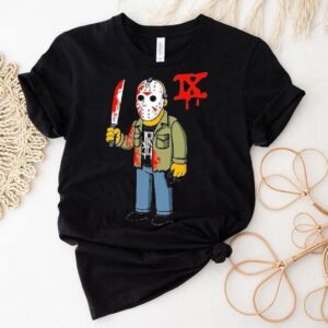 Ice Nine Kills Thank God It S Friday Celebrating Years Of Fear D Oh Go Into The Woods Jason Voorhees Knife Horror Tshirt