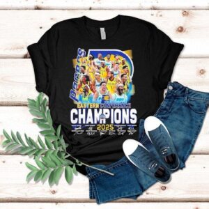 Indiana Pacers Eastern Conference Champions 2025 Signatures Shirt Indiana Pacers Eastern Conference Champions 2025 Signatures Shirt