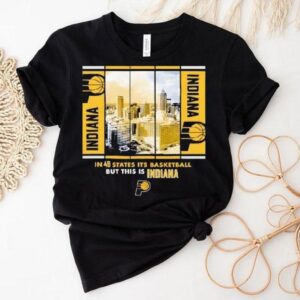 Indiana Pacers Stadium Essentials Unisex Skyline Boxout Shirt Indiana Pacers Stadium Essentials Unisex Skyline Boxout Shirt