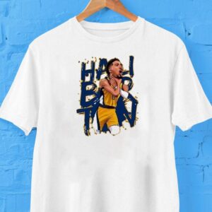 Indiana Pacers Tyrese Haliburton Choke Caricature Shirt Indiana Pacers Tyrese Haliburton Choke Caricature Shirt