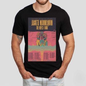 Jack’s Mannequin Celebrating 20 Years The Mfeo Tour Boston, Ma June 6 2025 Tour Dates Shirt