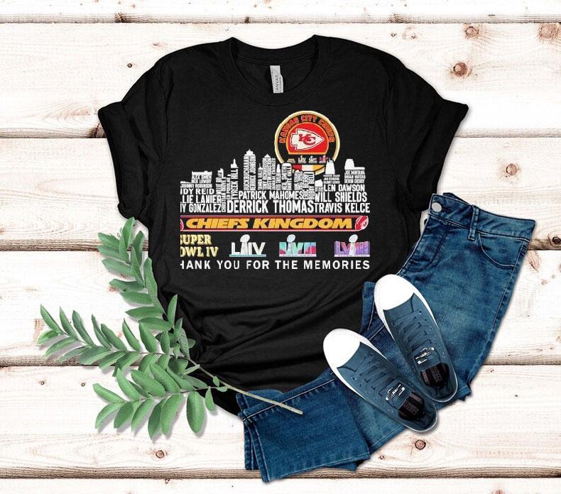 Kansas City Chiefs Kingdom Thank You For The Memories Skyline Names Shirt Kansas City Chiefs Kingdom Thank You For The Memories Skyline Names Shirt