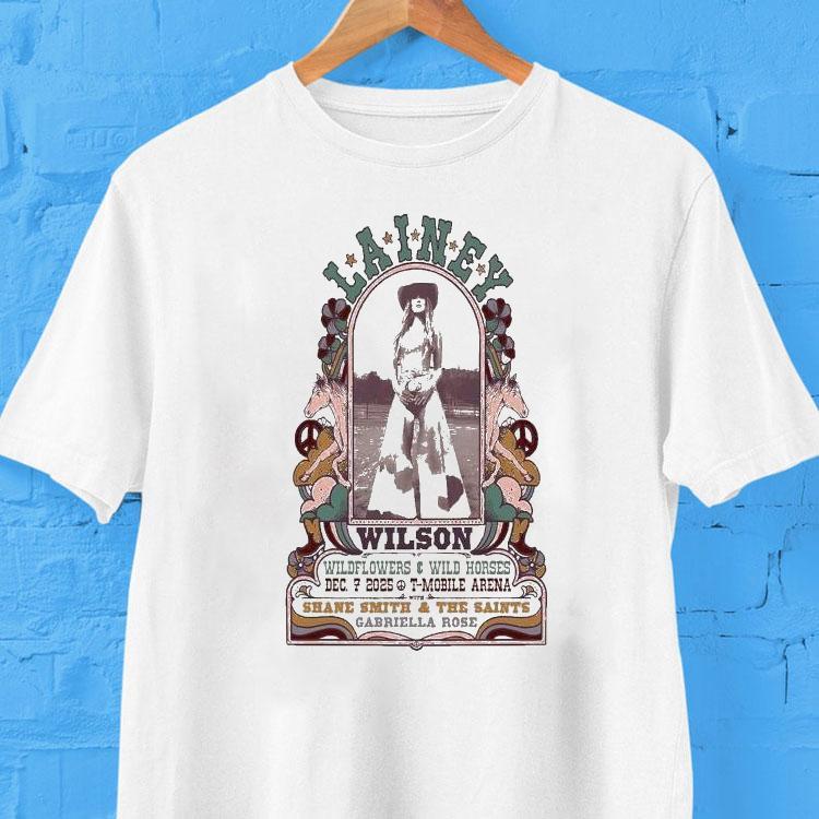 Lainey Wilson At T-mobile Arena On December 7 2025 Wildflowers And Wild Horses Shirt Lainey Wilson At T-mobile Arena On December 7 2025 Wildflowers And Wild Horses Shirt