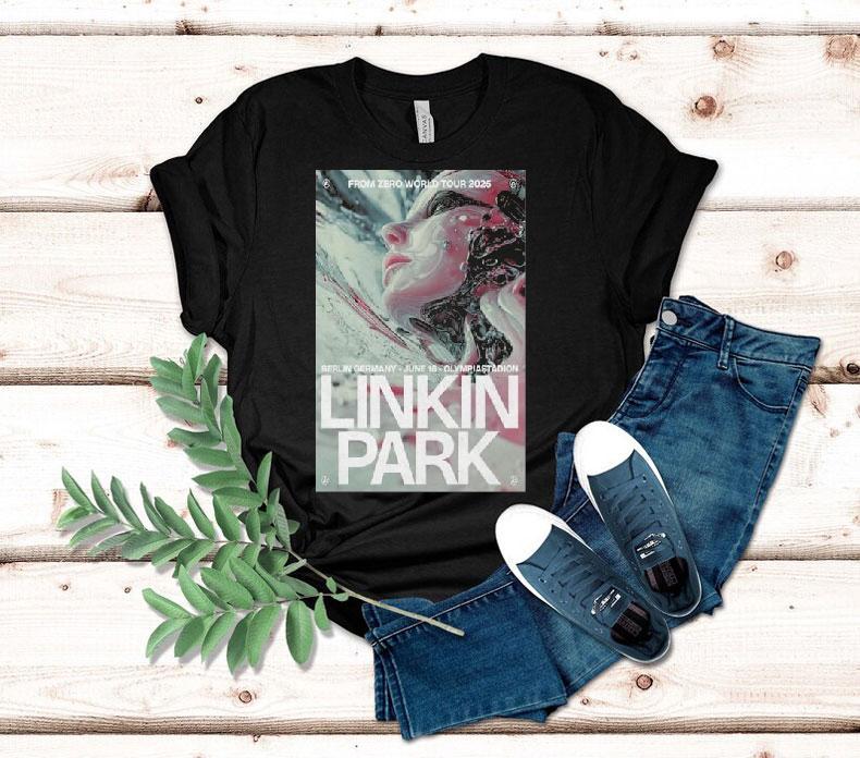 Linkin Park From Zero World Tour 2025 Berlin Germany Olympiastadion June 18th Shirt Linkin Park From Zero World Tour 2025 Berlin Germany Olympiastadion June 18th Shirt
